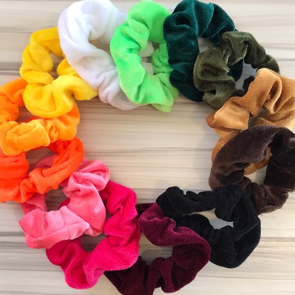 Bright Velvety Scrunchies! - Picture 1 of 4